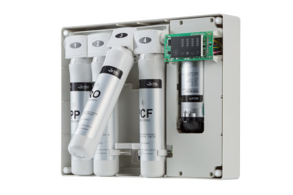 名氣凈水機，五重凈水呈現純真本色 名氣凈水機創新濾芯設計，小身材大凈化 五級全優凈化，暢飲健康好水